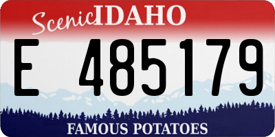 ID license plate E485179