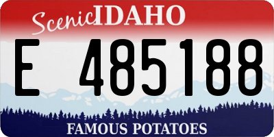 ID license plate E485188