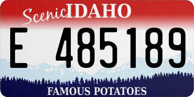 ID license plate E485189