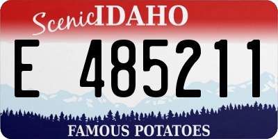 ID license plate E485211
