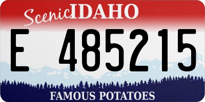 ID license plate E485215