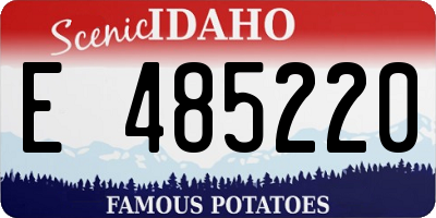 ID license plate E485220