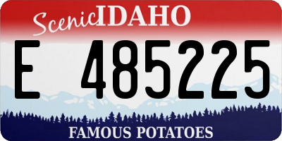 ID license plate E485225