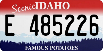 ID license plate E485226