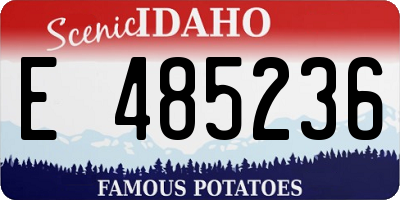 ID license plate E485236