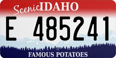 ID license plate E485241