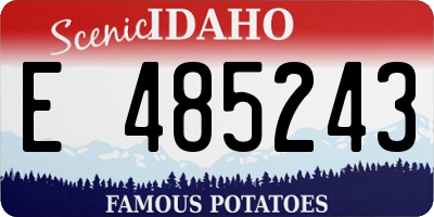 ID license plate E485243