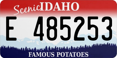 ID license plate E485253