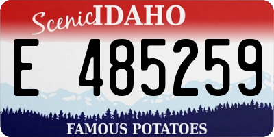 ID license plate E485259