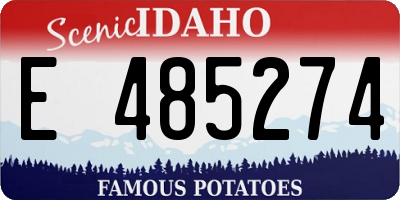 ID license plate E485274