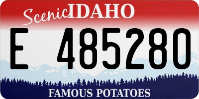 ID license plate E485280