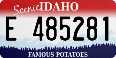 ID license plate E485281