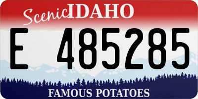 ID license plate E485285