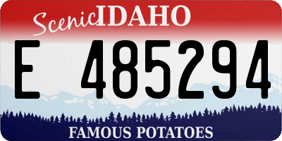 ID license plate E485294