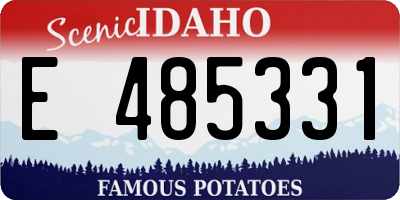 ID license plate E485331