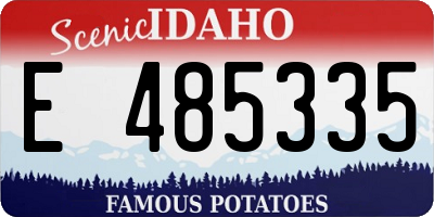 ID license plate E485335