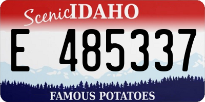 ID license plate E485337