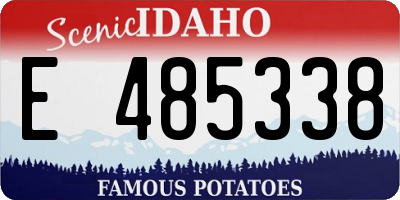 ID license plate E485338