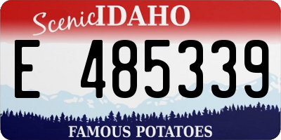 ID license plate E485339
