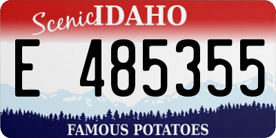 ID license plate E485355