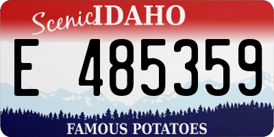 ID license plate E485359