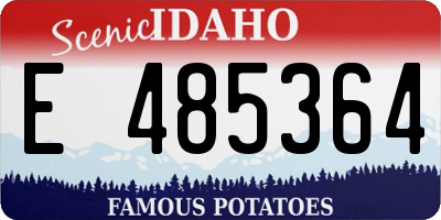 ID license plate E485364