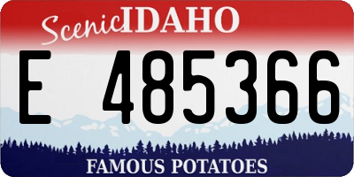 ID license plate E485366