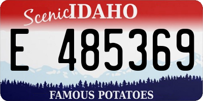 ID license plate E485369