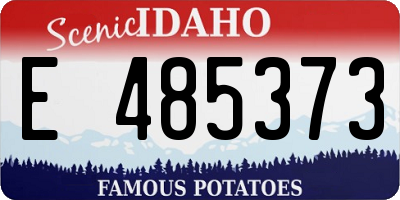 ID license plate E485373