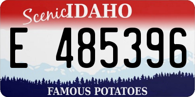 ID license plate E485396