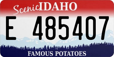 ID license plate E485407