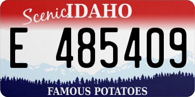 ID license plate E485409