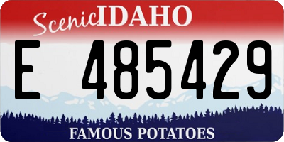 ID license plate E485429