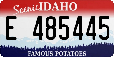 ID license plate E485445