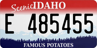 ID license plate E485455