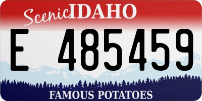 ID license plate E485459