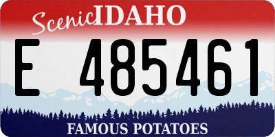 ID license plate E485461