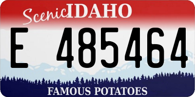 ID license plate E485464