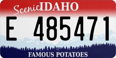 ID license plate E485471
