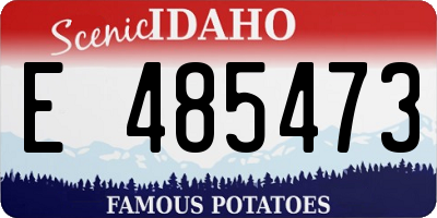 ID license plate E485473