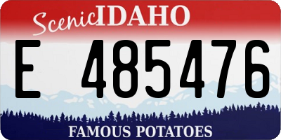 ID license plate E485476
