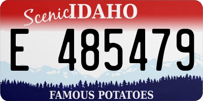 ID license plate E485479