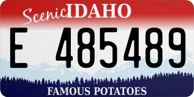 ID license plate E485489