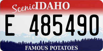 ID license plate E485490