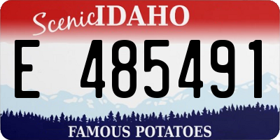 ID license plate E485491