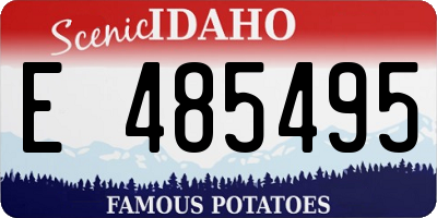ID license plate E485495
