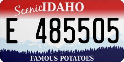ID license plate E485505