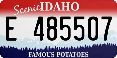 ID license plate E485507