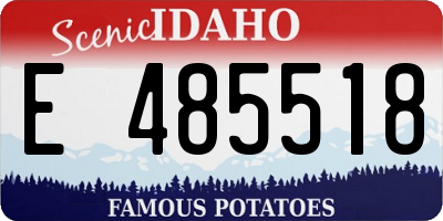 ID license plate E485518