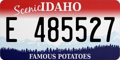 ID license plate E485527